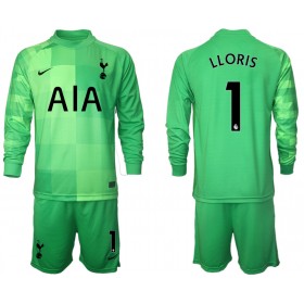 Fußballtrikots Tottenham Hotspur Hugo Lloris 1 Torwart Kinder 2021-2022 Langarm Heimtrikotsatz kaufen